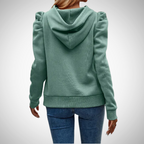 R&B | Puff Ärmel Baumwoll Kapuzenpullover