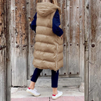 R&B | Lange Modische Jacke mit Kapuze