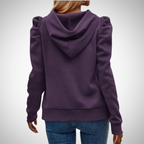 R&B | Puff Ärmel Baumwoll Kapuzenpullover