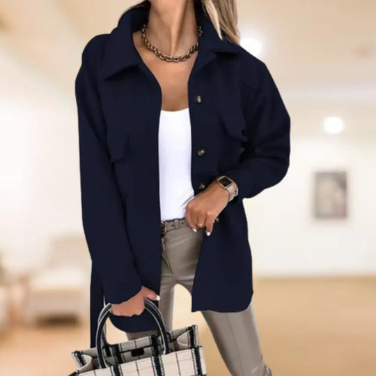R&B | Damenmäntel mit Poloknopf für Herbst & Winter