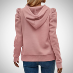 R&B | Puff Ärmel Baumwoll Kapuzenpullover