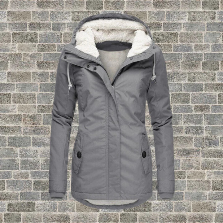 R&B | Baumwollmantel mit Kapuze Aus Lambswool