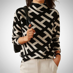 R&B | Eleganter Geometrischer Pullover