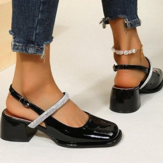 Glitzernde WeißlackPumps R&B