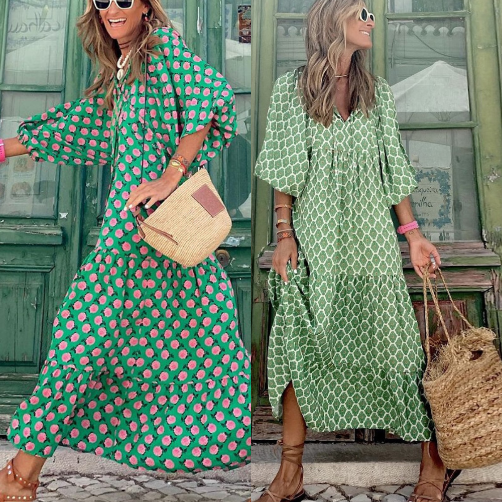 Heidi-Mode | Grünes Sommerkleid