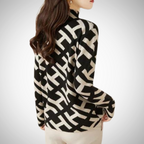 R&B | Eleganter Geometrischer Pullover