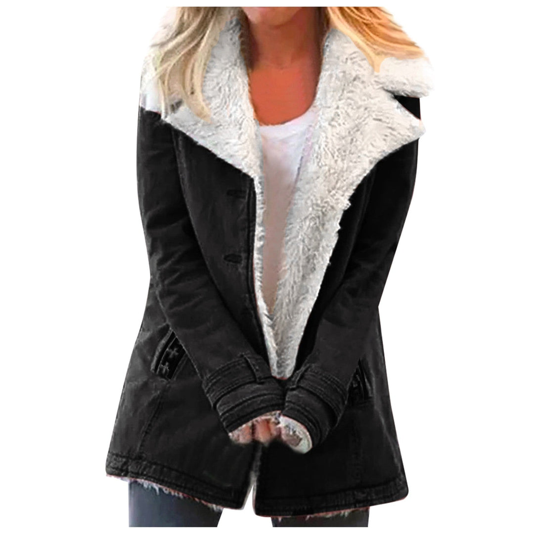 R&B | Damen Winterjacke Mit Reverskragen Und Langen Ärmeln