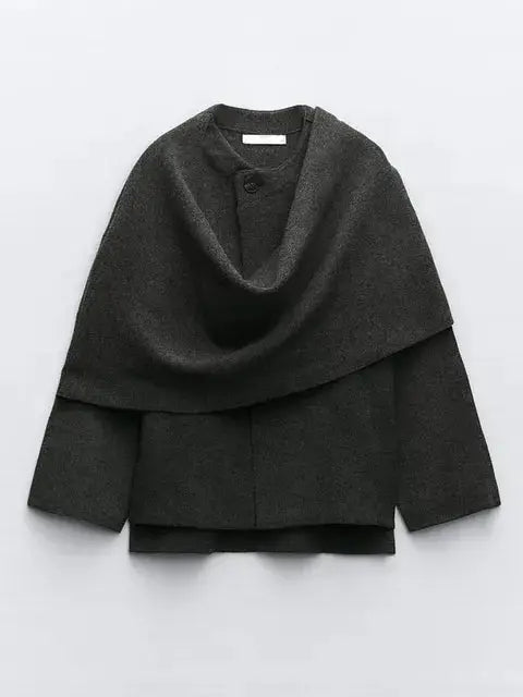 R&B | Elegante Cape Jacke Zeitloser Stil und Vielseitige Eleganz