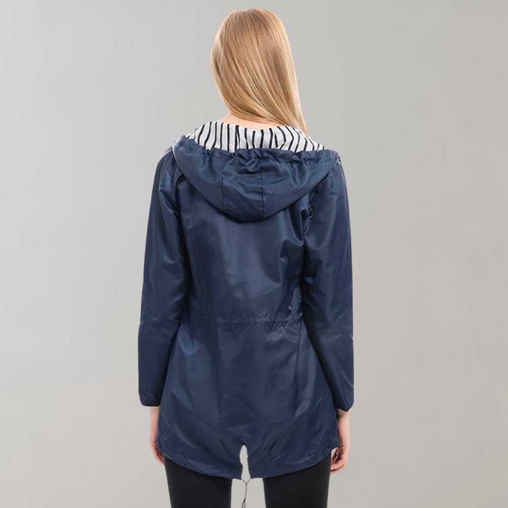 Stylische lange Regenjacke für Damen