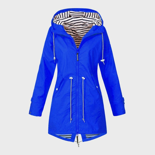 Stylische lange Regenjacke für Damen