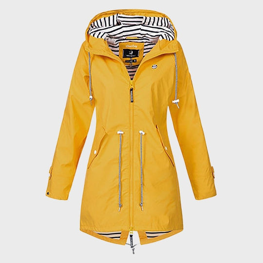 Stylische lange Regenjacke für Damen