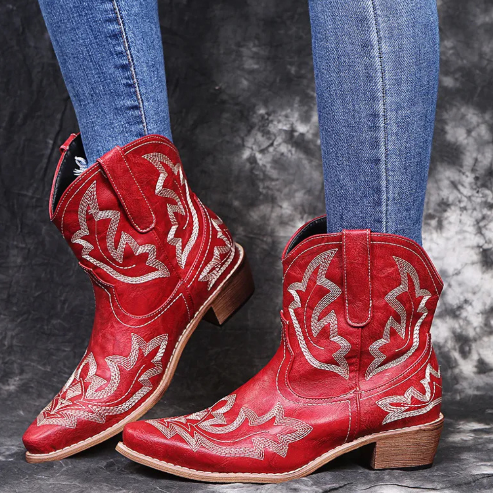 Elegante Bestickte Stiefel für Damen R&B