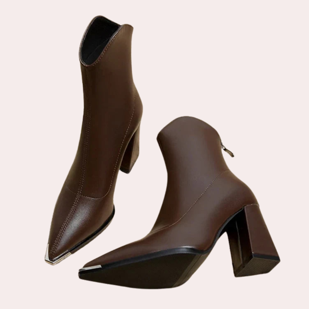 Modische Blockabsatz-Stiefel für Damen R&B