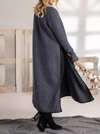 Langes Damen Midikleid in Lockerer Form mit Seitenschlitz - R&B