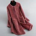 R&B | Wollmischung Relaxed Fit Mantel mit Patten Taschen Offener Frontmantel