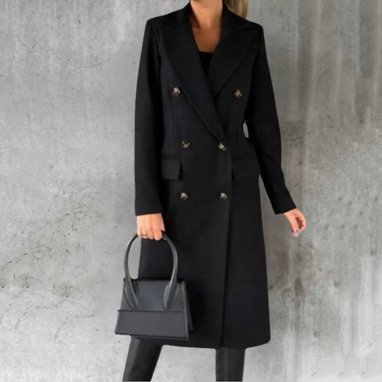R&B | Eleganter Damen Langer Trenchcoat Klassischer Stil mit Langanhaltendem Komfort