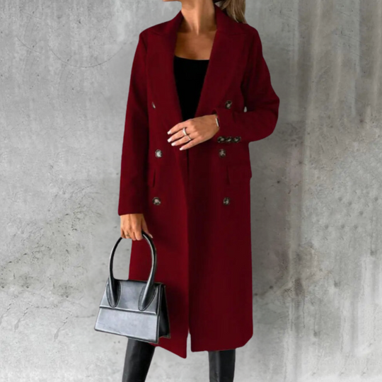 R&B | Eleganter Damen Langer Trenchcoat Klassischer Stil mit Langanhaltendem Komfort