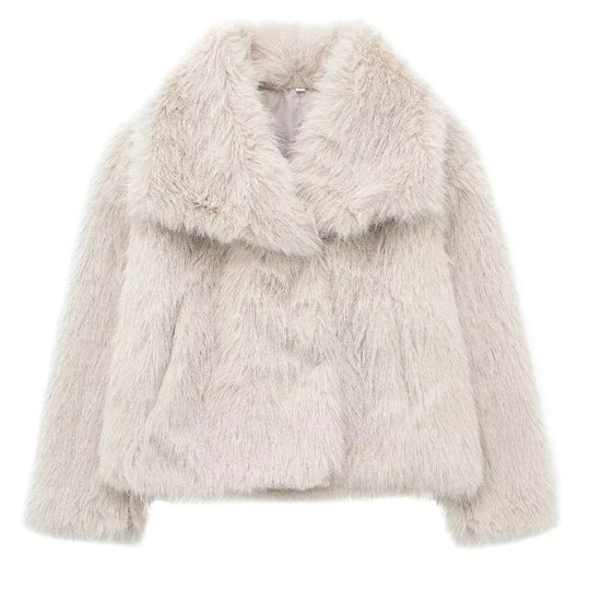 R&B | Warme Pelzjacke Für Damen In Stilvollem Design