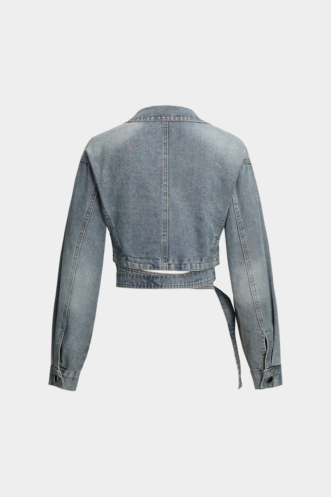 R&B | Cropped Wickeljacke Aus Denim Modern und Feminin