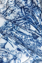 R&B | Geblümte Steppjacke mit Blauem Print Stilvoll und Gemütlich