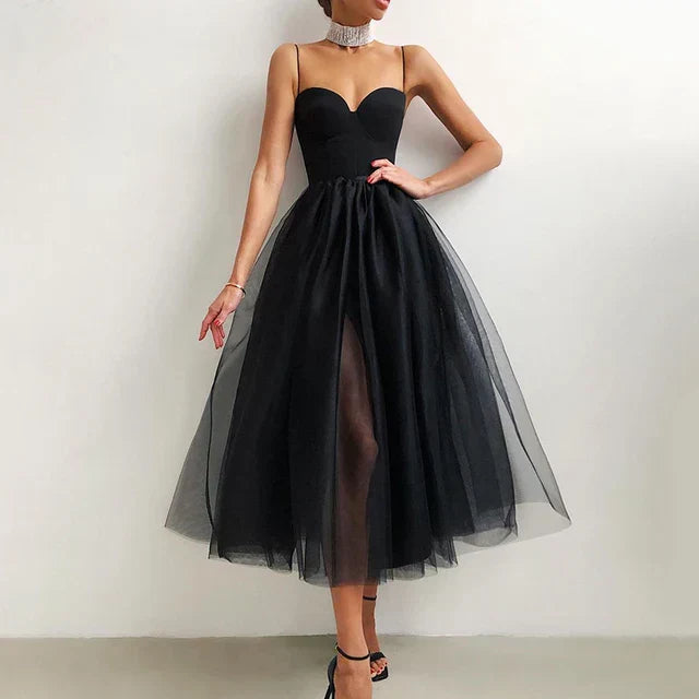 R&B | Elegantes Tüll Korsett Abendkleid für Damen