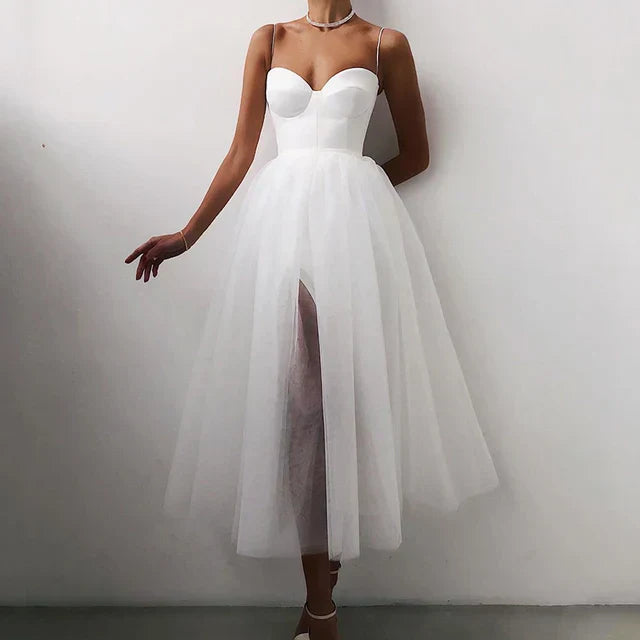 R&B | Elegantes Tüll Korsett Abendkleid für Damen
