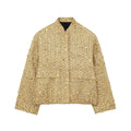 R&B | Pailletten Statement Jacke Offene Front Glitzer Blazer