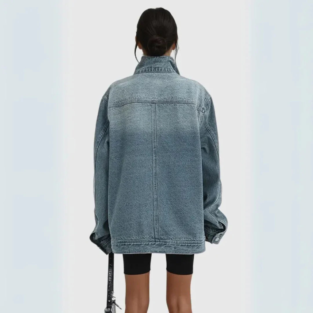 R&B | Asymmetrische Jeansjacke