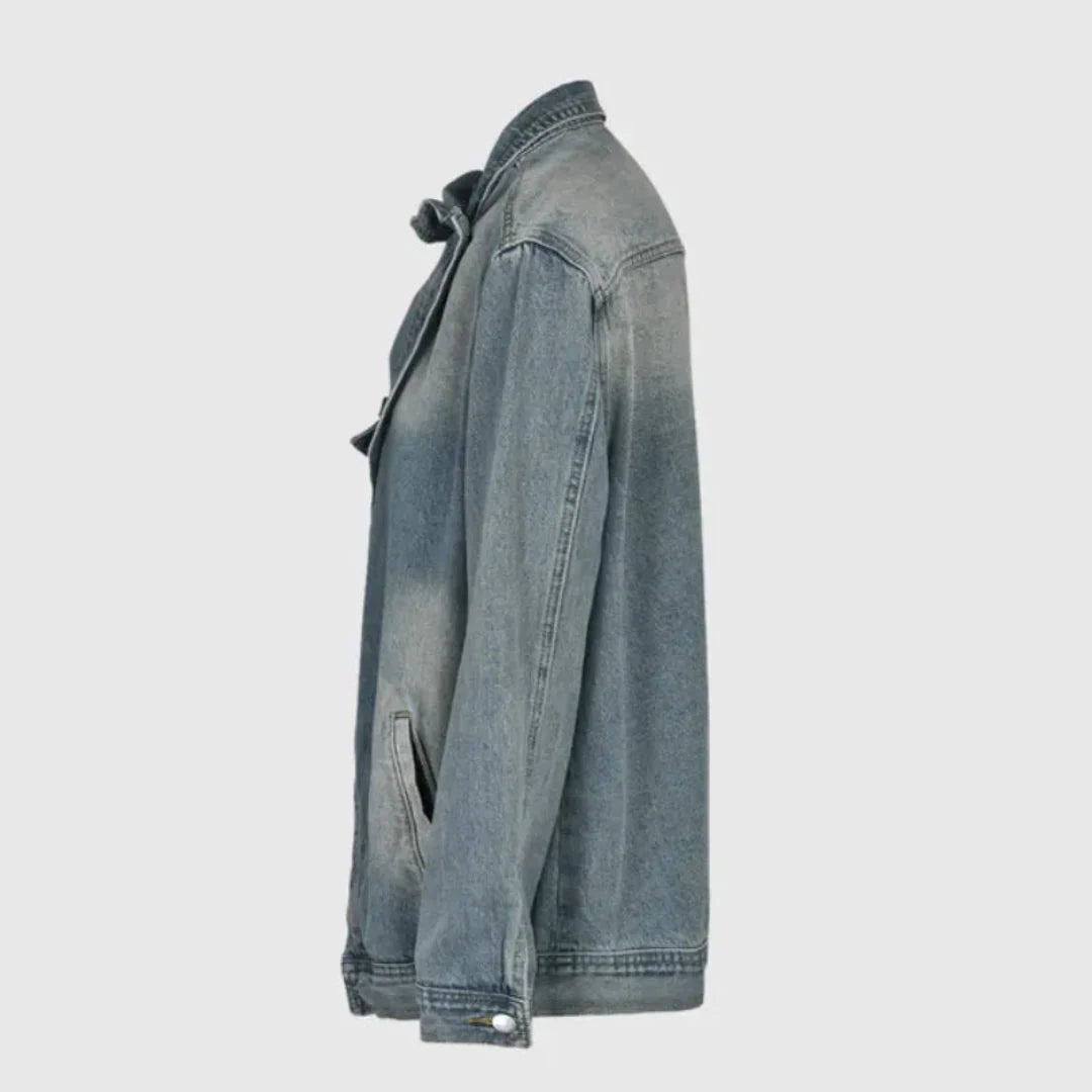R&B | Asymmetrische Jeansjacke