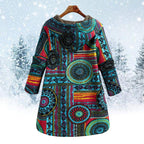 R&B | Bohemian Wintermantel mit Blumenmuster