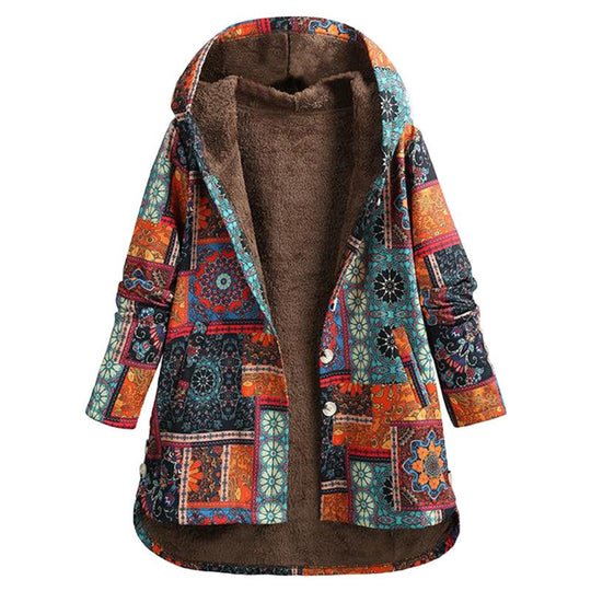 R&B | Kapuzenjacke mit Blumenmuster