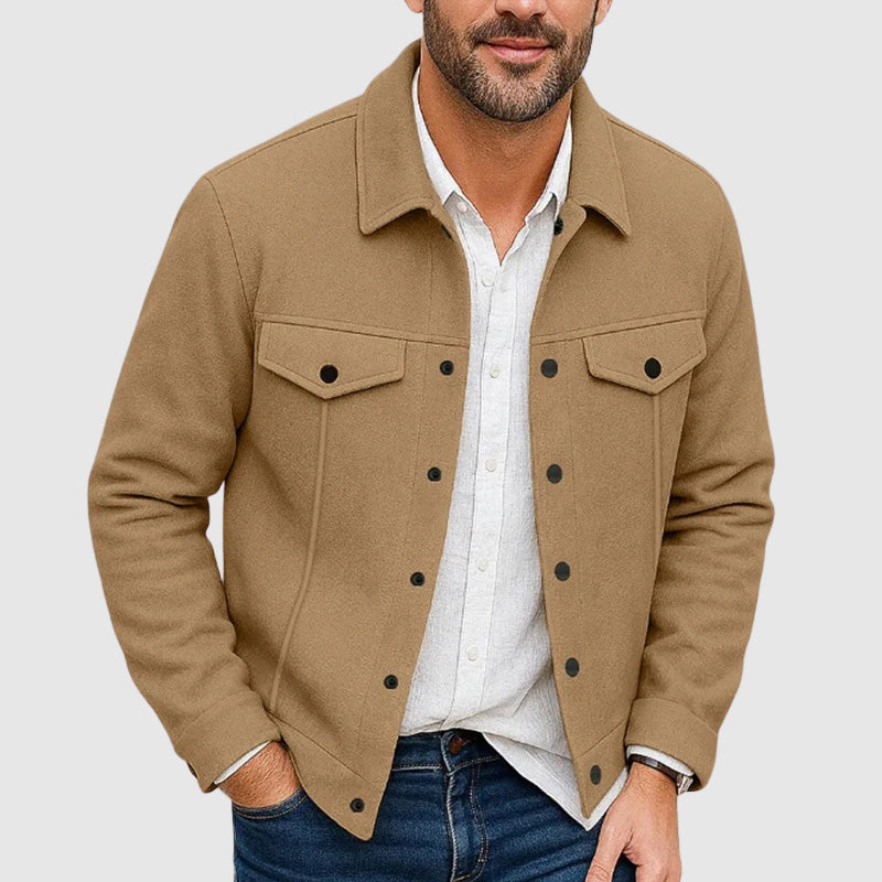 R&B | Look Button-Up Kunstlederjacke