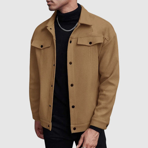 R&B | Look Button-Up Kunstlederjacke