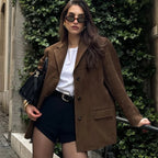 R&B | Braune Lederjacke - Premium Wildleder für Übergangsbekleidung