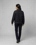 Vintage Denim Set Damen Jacke und Shorts Lässiger Retro Look
