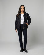Vintage Denim Set Damen Jacke und Shorts Lässiger Retro Look