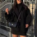 R&B | Damen Warmer Übergröße Mantel Gemütlicher Winterstil mit Langen Ärmeln