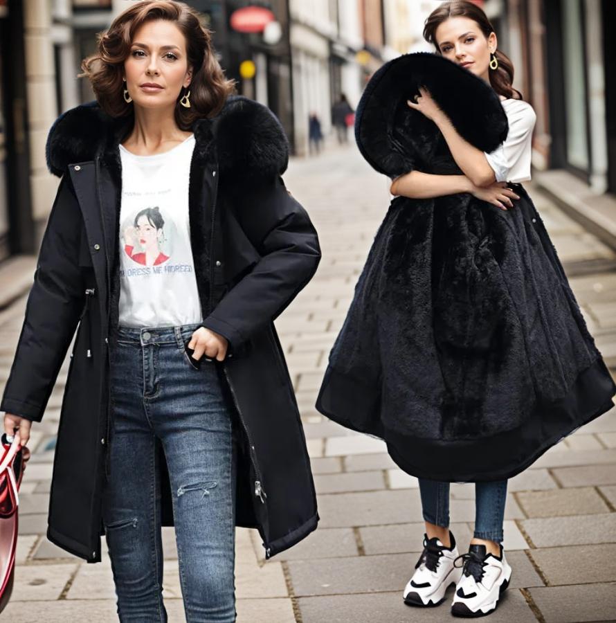 Damen Winterparka mit Wasserdichtem Material & Kapuze | R&B