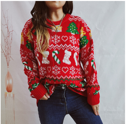 R&B | Christmas Pullover Damen Strickfehler Weihnachts-Pullover