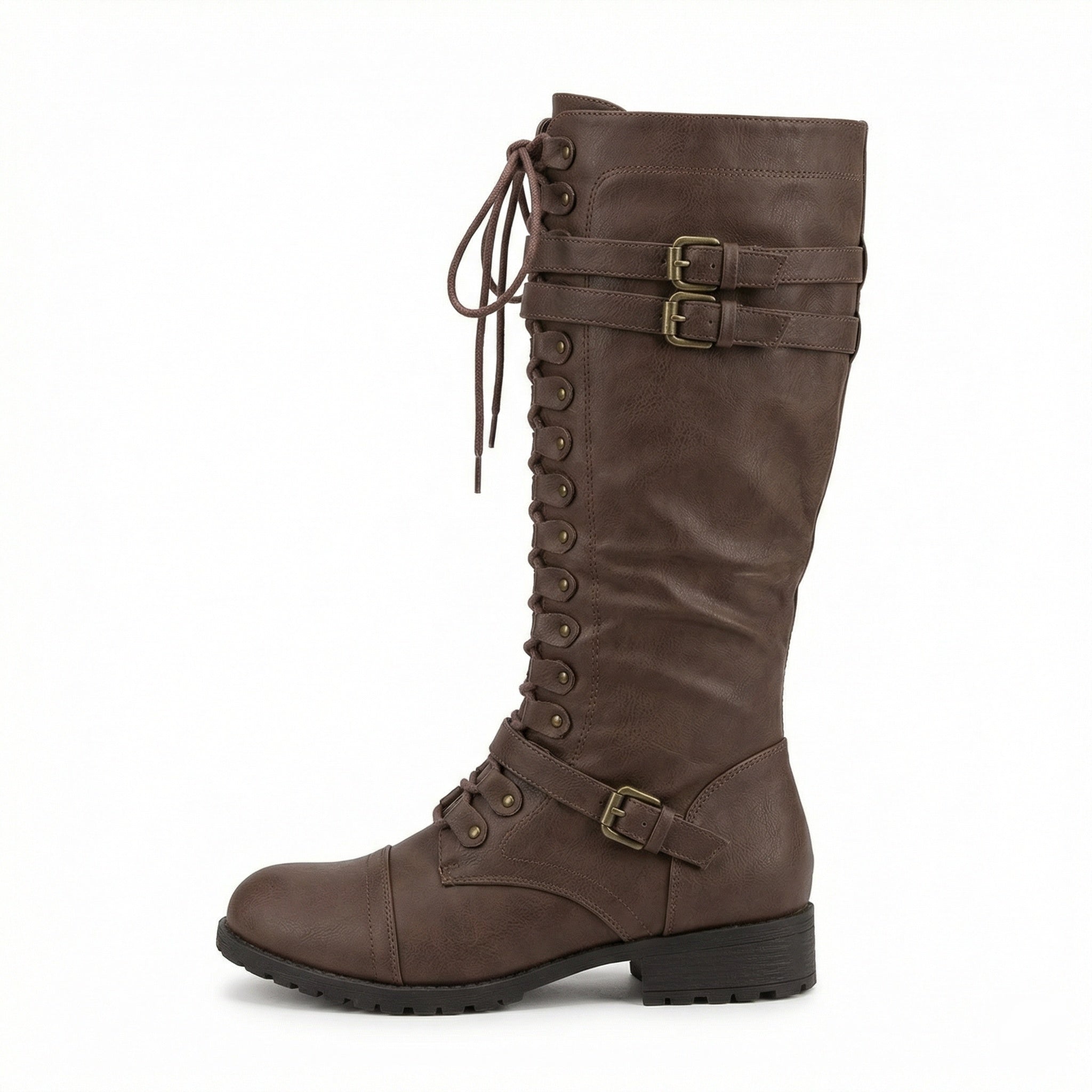 R&B | Retro-Schnürstiefel mit Schnalle