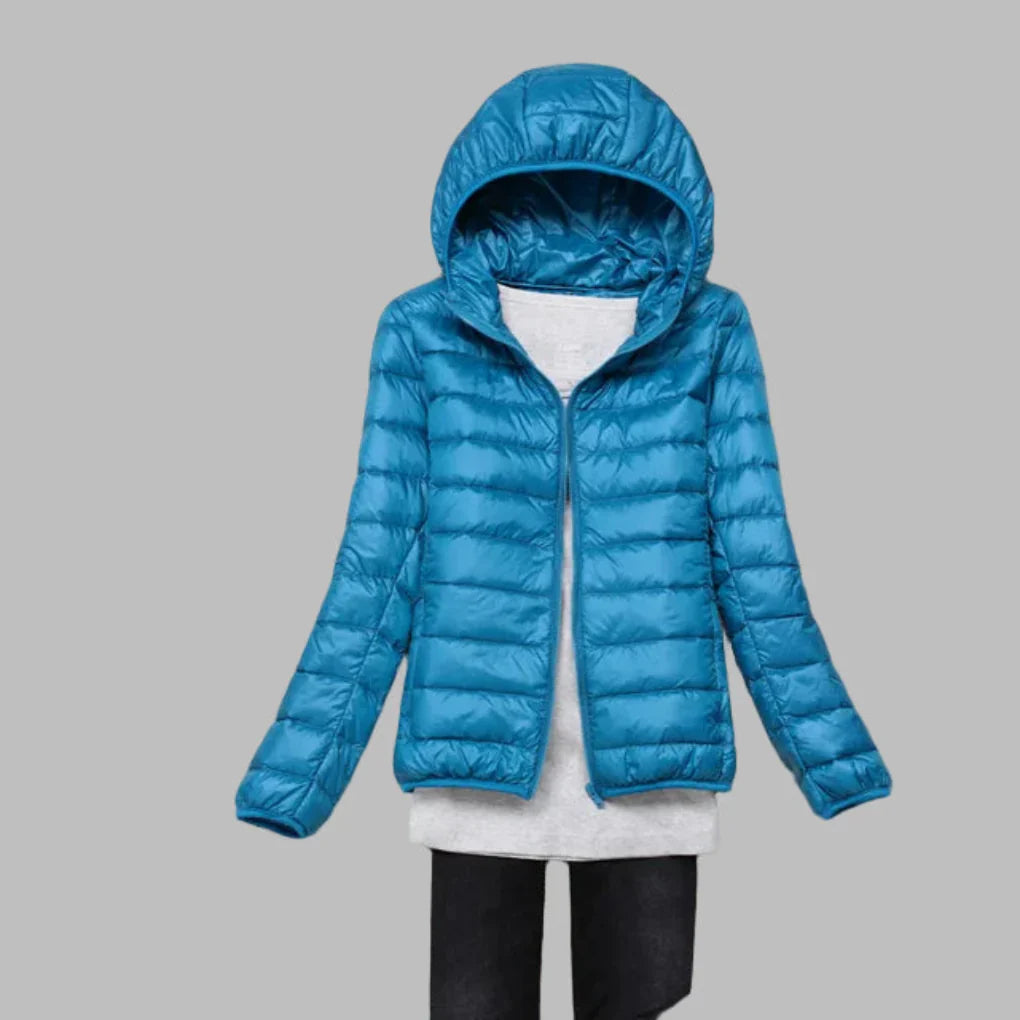 R&B | Ultraleichte, Faltbare Daunenjacke mit Kapuze für Damen