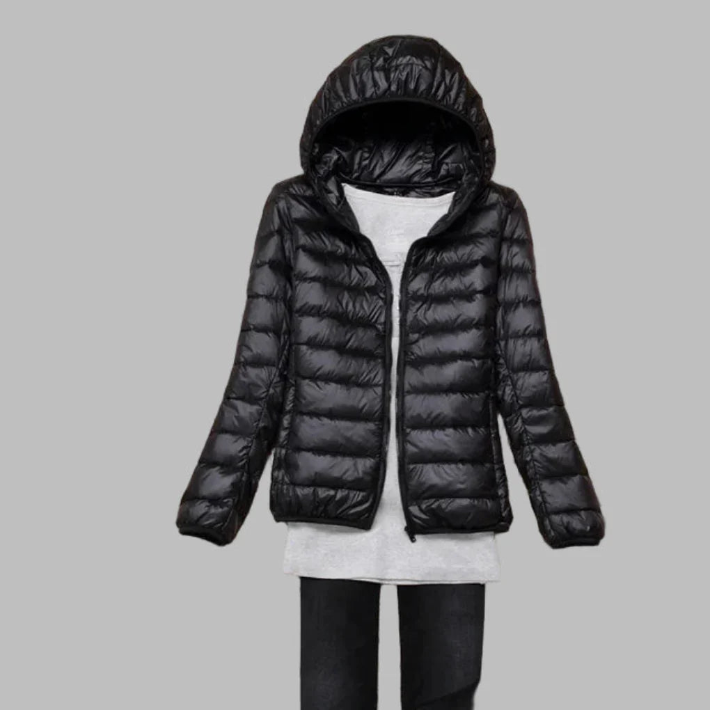 R&B | Ultraleichte, Faltbare Daunenjacke mit Kapuze für Damen