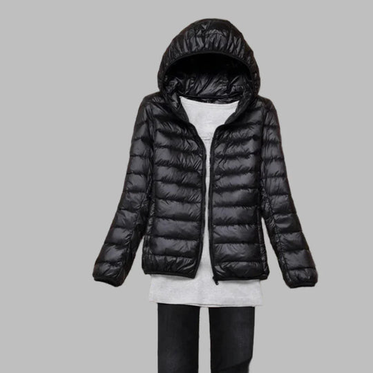 R&B | Ultraleichte, Faltbare Daunenjacke mit Kapuze für Damen