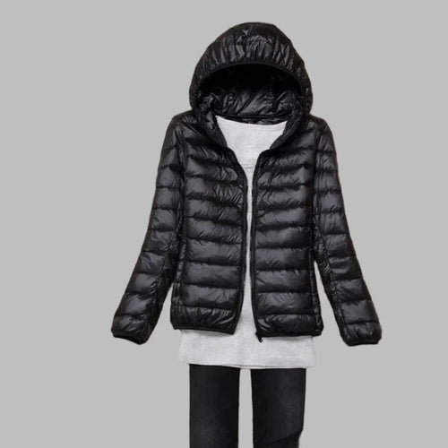 R&B | Ultraleichte, Faltbare Daunenjacke mit Kapuze für Damen