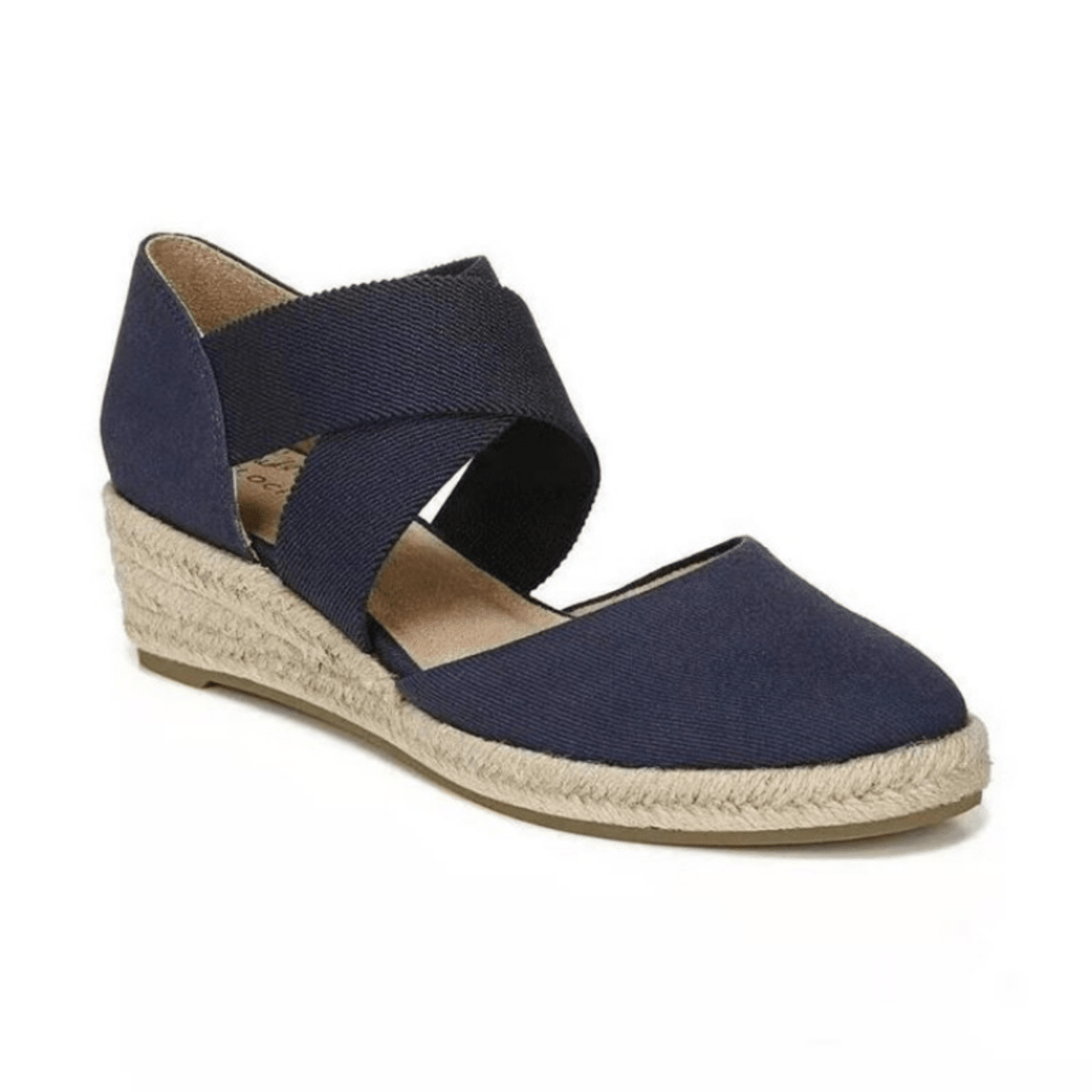 R&B | Kreuzband Espadrilles mit Geflochtenem Seil und Keilsohle