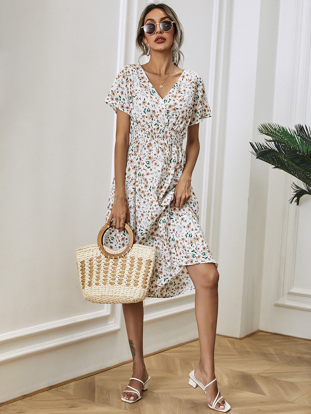 R&B | Floral Elegante Sommerkleider Damen