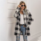 R&B | Karierter Mantel - Weich und Warm - Oversized Passform - Knopfverschluss