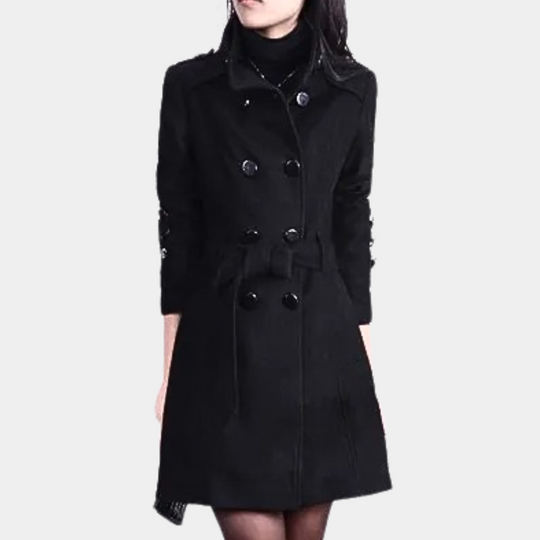 R&B | Eleganter Wintergürtel-Mantel für Damen
