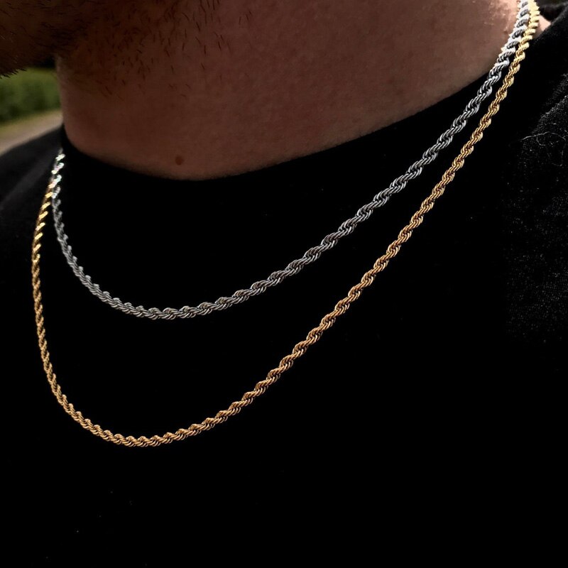 R&B Stilvolle Herren-Halskette mit Kette