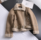 R&B | Bikerjacke - Asymmetrischer Reißverschluss mit gefüttertem Kragen